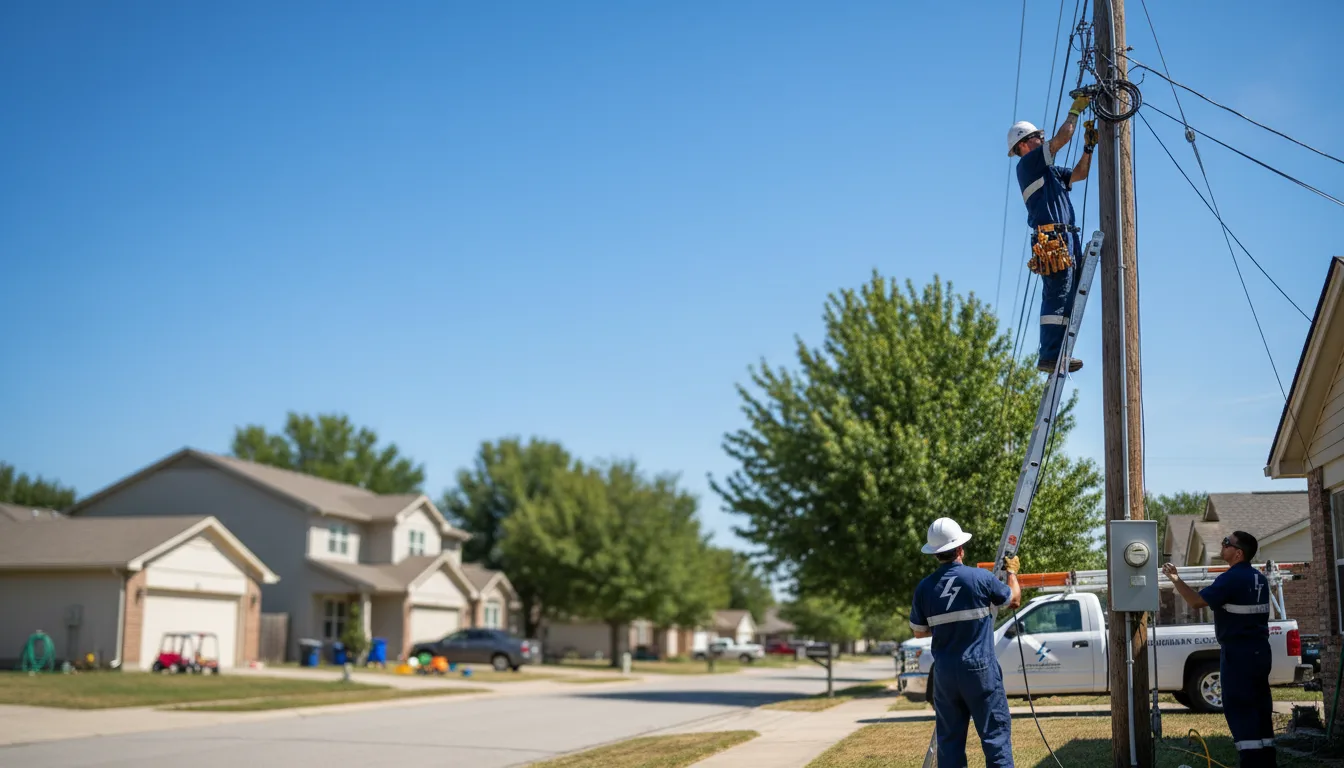 Residential electrician providing installation services in Galloway, WV